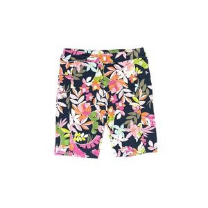 Tribal Sport Fiji Flower Bermuda Shorts Navy Floral UPF 50 Active Women's M NWT